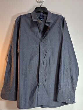 Made by Cam Newton Grey Dot-Print Men's Button-Up Shirt  1176